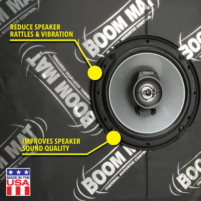 Design Engineering Boom Mat XL Deadening Material | 4mm 12.5" x 24" (15 Sheets) | Black | 050224