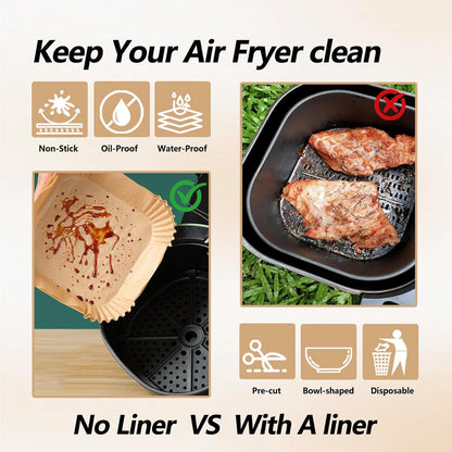 Ninja Crispi Air Fryer Liners - 270PCS Disposable Parchment Paper for 4-in-1 Cooking System