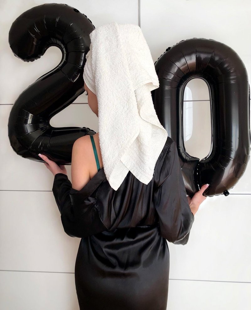 Black Number 29 Balloon 40 inch, 29 Number Balloons, 29th Black Birthday Decorations for Women Men, 29 Year Old Black Party Supplies