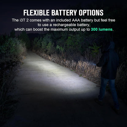 OLIGHT I3T 2 EOS Pocket EDC Flashlight Bundle with Baton4 Pro EDC Rechargeable Small Pocket Flashlight