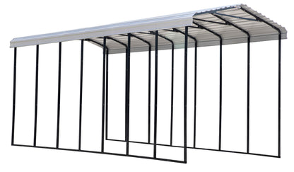 Arrow Carports Galvanized Steel Carport, RV Metal Carport Kit, 14' x 33' x 14', Eggshell