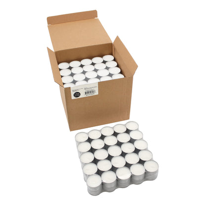 Stonebriar Unscented Long Burning White Tealight Candles, Bulk Pack, 6-7 Hour Burn Time, Smokeless Tealights for Parties, Weddings, Home, 200 Count