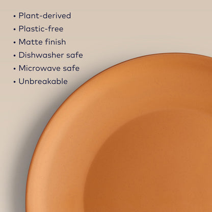 Year & Day Outdoor 12 Piece Plant Derived Dinnerware Set with Big Bowls, Dish Set for 4