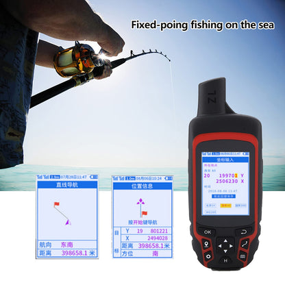 Oumefar A6 Handheld Navigation Compass Outdoor Location Tracker USB Rechargeable IP65 3500mAh Battery for Hiking Fishing Forestry Geology