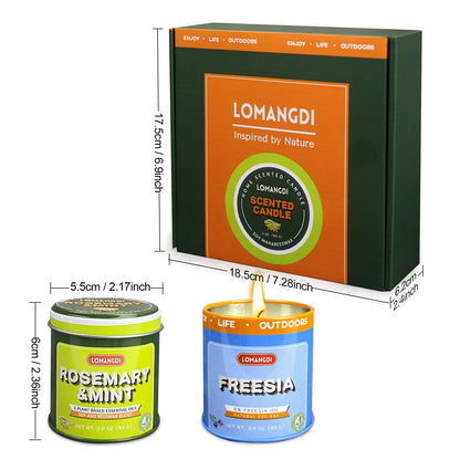 9-Pack Scented Soy Candle Gift Set – 3 oz Jar Candles in 9 Fragrances (Red Cherry, Lavender, Vanilla, Citronella & More) – Clean-Burning, Vibrant Decorative Tins for Home, Spa & Relaxation