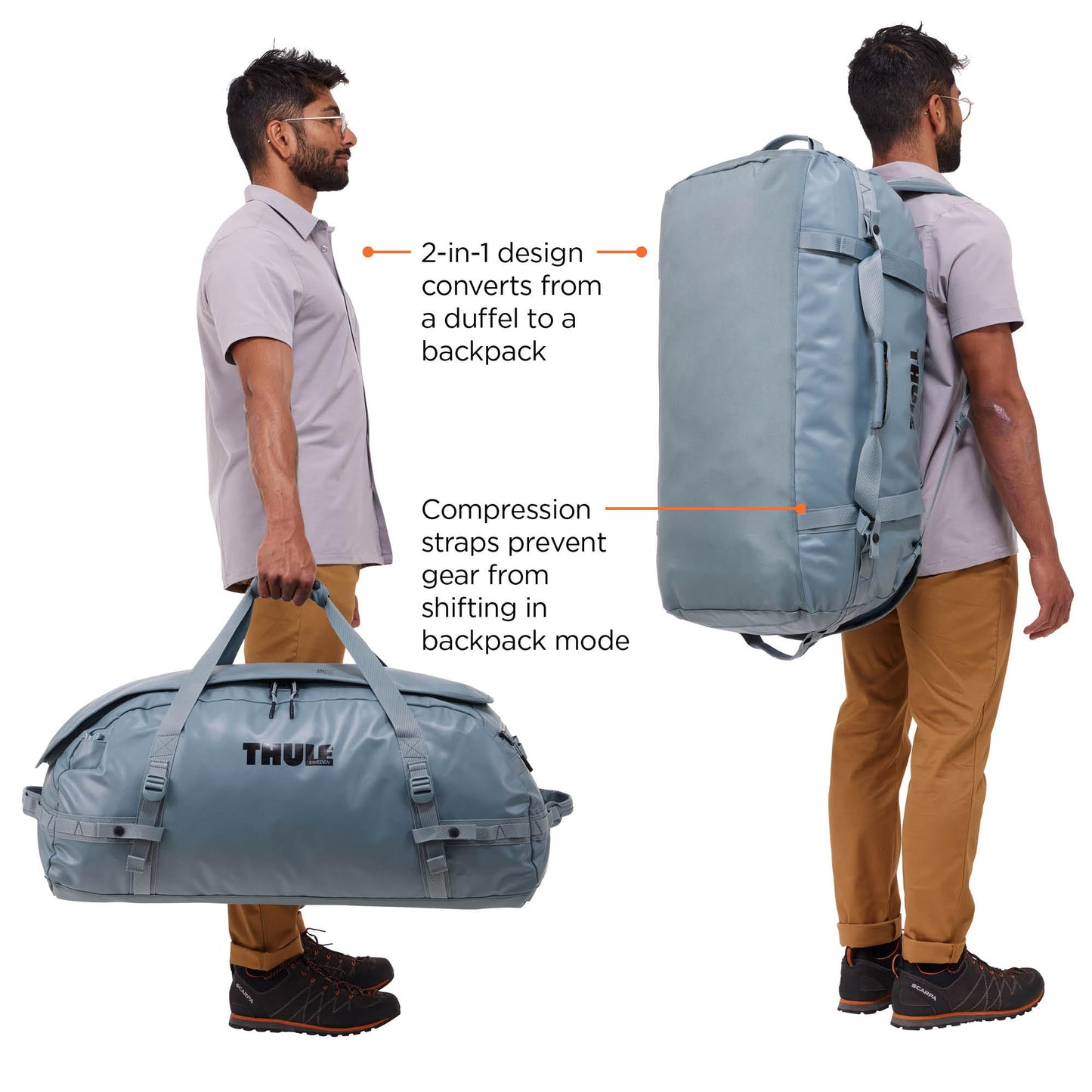 Thule Chasm 90L, Pond Gray