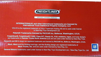 Shop72 1:32 Scale Toy Truck with Trailer Diecast Semi Long Hauler Truck Collectible Long Hauler with Dry Van Trailer Realistic Diecast 18 Wheelers Semi Replica Kenworth W900 Model - Keep On Truckin