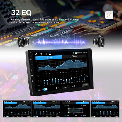 4G+64G Car Radio Stereo for Ford Expedition 2007-2014 with Wireless CarPlay Android Auto 9" Touchscreen Radio Android 13 Car Stereo with GPS Navigation Bluetooth 5.0 32EQ FM Backup Camera (Manual AC)