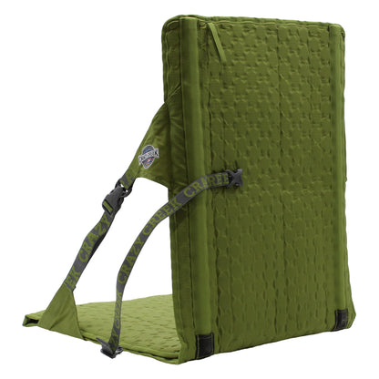 Crazy Creek HEX 2.0 PowerLounger for Day Hiking & Backpacking Trips, 250 LBS Weight Capacity, Adjustable Straps, Compact Design, Water-Resistant Olive/Slate