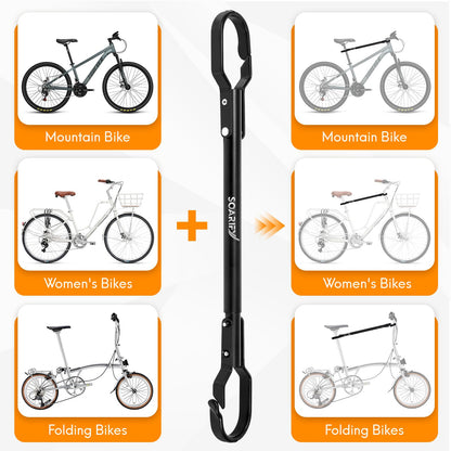 Soarify Bike Rack for Car, SUV, RV, Mount Hitch Bike Rack, Up to 143 lbs Load Bicycle Rack Carrier Rubber Straps, Tilt Release with 2" Hitch for Cars (4 Bikes+BAR)