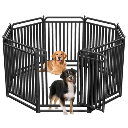 Heavy Duty Tube Dog Playpens,Dog playpen Outdoor for Large Dogs,Puppy Play Pen for Indoors,40" H 8 Panels