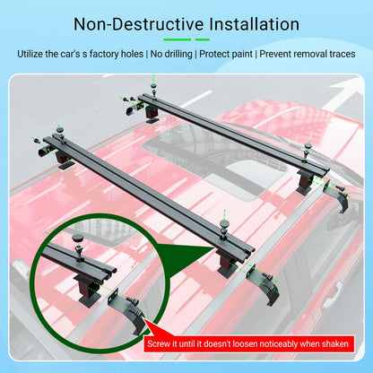 xipoqix Cross Bar Roof Rack Compatible with 2022-2025 Ford Maverick Roof Top Carrier Bar Replacement for 2022-2025 Ford Maverick Accessories