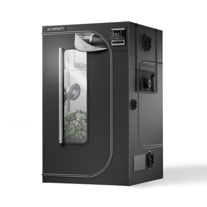 AC Infinity CLOUDLAB 844 & IONFRAME EVO6 Bundle – CLOUDLAB 844 48"x48"x80" Grow Tent with 1" Poles & 2000D Mylar Canvas + IONFRAME EVO6 Full Spectrum Samsung LM301H EVO 500W LED Grow Light with Schedu