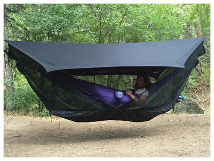 Hammock Bliss Sky Tent 2 - A Revolutionary 2 Person Hammock Tent - Waterproof Hanging Tent Provides Spacious and Cozy Shelter For 2 Camping Hammocks - Embrace Hammock Camping Comfort