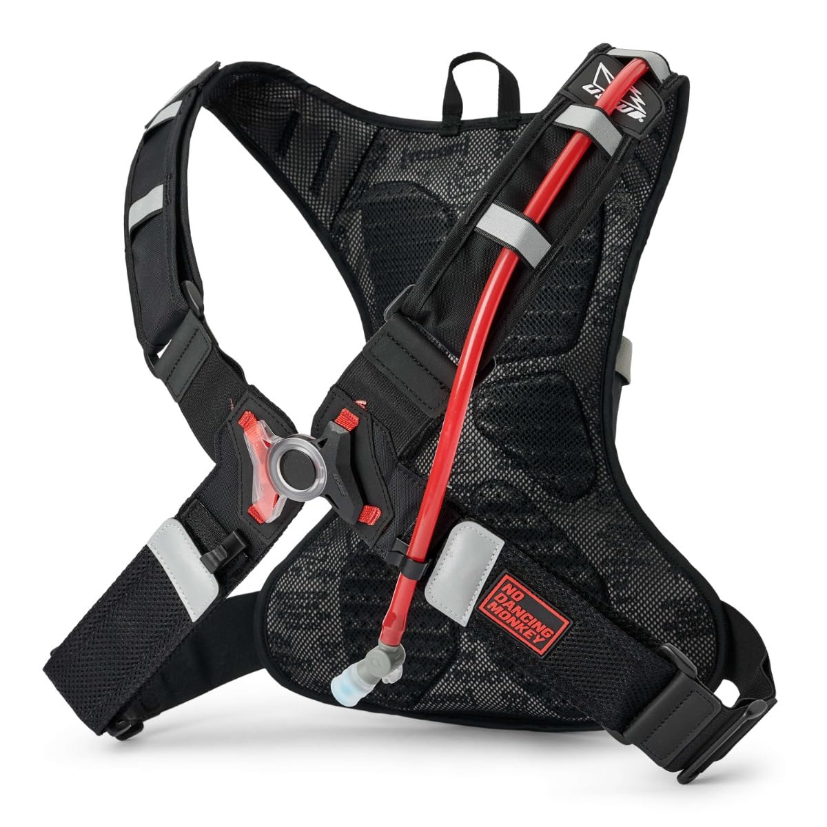 USWE Moto Hydro 4L Adventure Fit Hydration Pack with 3.0L/ 100oz Water Bladder, a High End, Bounce Free Backpack for Enduro and Off-Road Motorcycle, (Black, 4L)