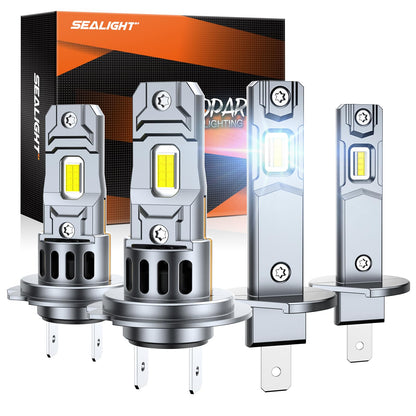 SEALIGHT H1 H7 Fog Bulbs, 80000LM Brightness, 6500K White Light, Plug and Play, Pack of 4