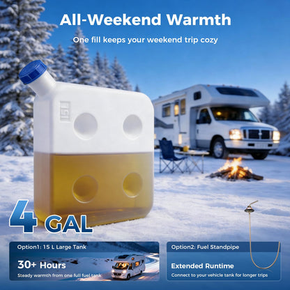 VOYOCHT Diesel Heater 5KW, Aluminum Housing, Diesel Heater 12V, Fast Heating, Diesel Parking Heater High Altitude with 15L Fuel Tank for Trucks, Trailers, Boats, RVs and Motor-homes