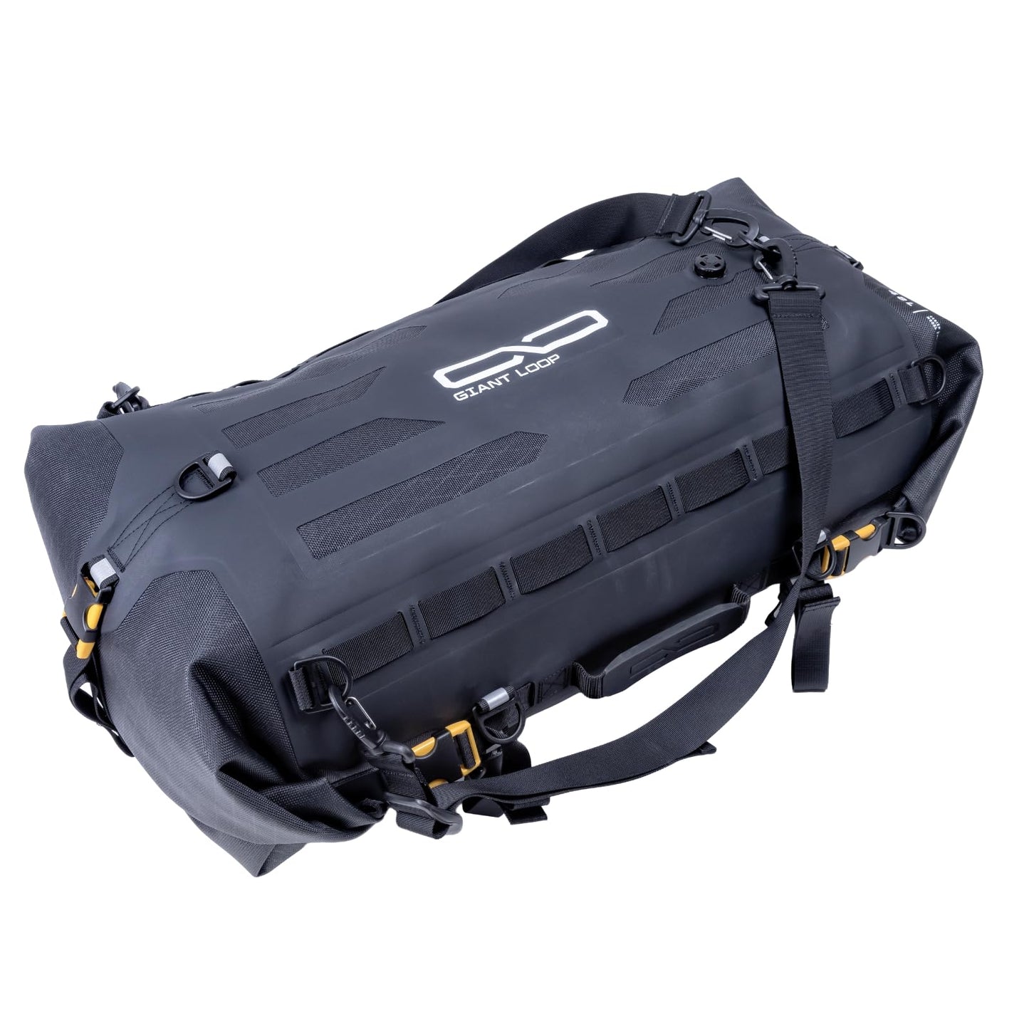 Giant Loop Tillamook Dry Bag, Waterproof Motorbike Luggage, Ideal for Fly and Ride Trips, 48-Liters Storage, Fits Any Large Motorcycle, UTVs, ATVs & Overlander (Black)
