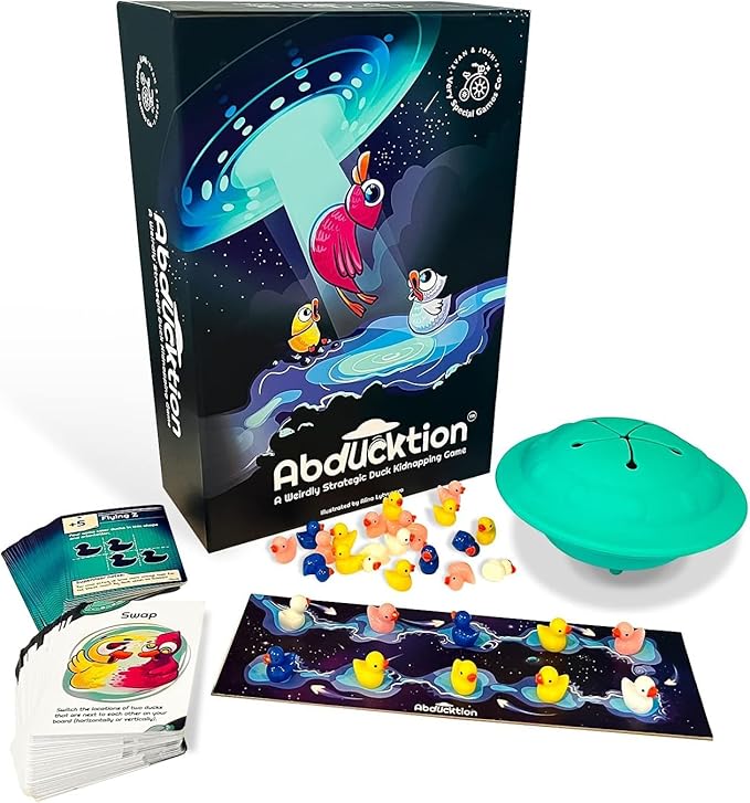 Abducktion - A weirdly Strategic Duck Kidnapping Game 15-Minutes of Light Strategy of Ducks a UFO and Mind-Bending Shape-Finding Logic!