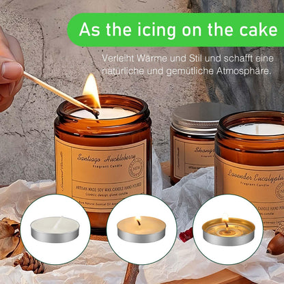 WIKIMO Unscented Tea Lights Candles White 100 Pack Mini Votive Candles Smokeless for Decorating Home,Pool,Shabbat,Wedding,Emergencies,Christmas,Halloween,Parties