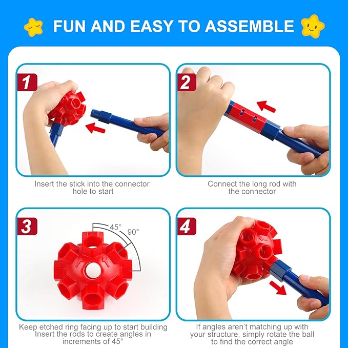 Fort Building Kit for KidsSTEM Construction Toys Educational Gift for 4 5 6 7 8 9 10 11 12 Years Old Boys and GirlsUltimate Creative Set for Indoor &amp Outdoors Activity200 PcsOriginal