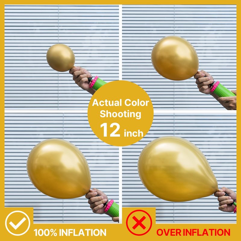 PartyWoo Metallic Gold Balloons 100pcs 5 Inch Small Mini Chrome Gold Latex Balloons for Graduation Baby Shower Gender Reveal Wedding Bachelorette New Year Birthday Party Decorations Gold-G101