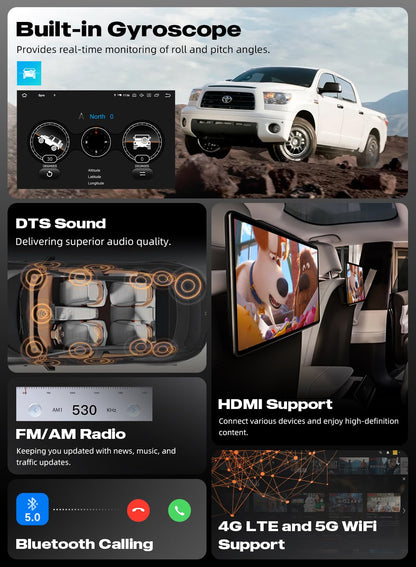 Dasaita 10.2" Car Stereo for Jeep Compass 2017-2020, Android 13, Wireless CarPlay, Android Auto, GPS Navigation, 6GB+64GB, Bluetooth, WiFi, 4G LTE