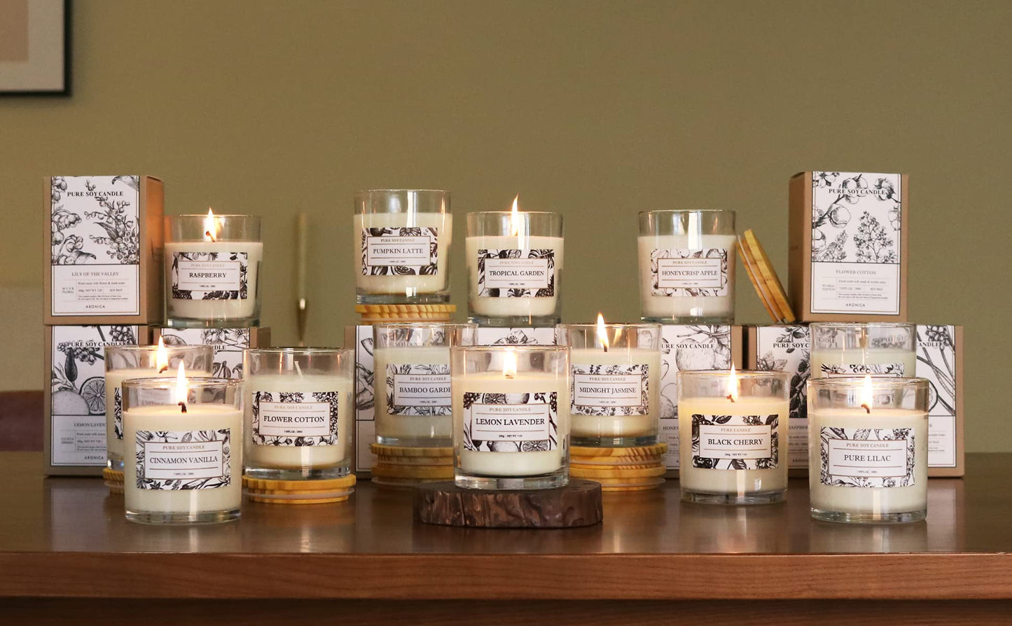 Aronica Tropical Hawaiian Soy Candle, Island Candle Summer Sunset Scented, House Wax, Scent Candles for Home, Bestfriend Gift, Baby Shower Game Gift, Beachy Scented Candles