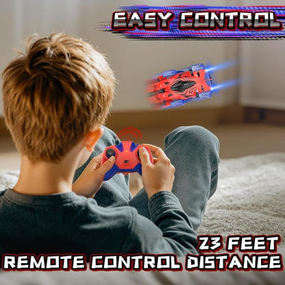 Wall Climbing Remote Control Car 360° Rotating RC Stunt Car with Headlight Rechargeable RC Cars Toys for 3 4 5 6 7 8-12 Year Old Boys Girls Kids