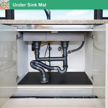 Self-Adhesive Shelf Liner Kitchen Liner, Waterproof Backed Paper Easy Peel and Stick Contact Liner Without Residue for Decor Your Desk Surface, Kitchen Countertops (Black, 23.6 x 236.2 inches)