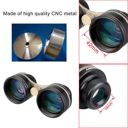 SVBONY SV407 2 1x42mm Binoculars and 2 Telescope Moon Filter Bundle,6° Field of View, Fully Multi-Coated, IPX6 Waterproof,Enhanced Lunar and Planetary Observation, Metal Frame Optical Glass