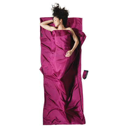 COCOON - Premium - Silk TravelSheet - Mulberry Red