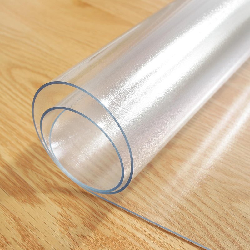 LovePads Frosted Desk Mat 16 x 48 Inch, 1.5mm Thick Frosted Table Protector, Waterproof Plastic Table Cover Protector, PVC Desk Protector Mat, Vinyl Desk Cover for Desktop, Coffee & Dining Table