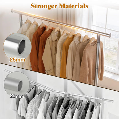 EAGMAK Heavy Duty Clothing Racks for Hanging Clothes 720 Lbs and Sturdy Clothing Racks
