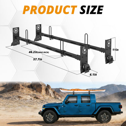 420 LBS Roof Rack Cross Bars,Roof Rail Crossbars Fit for Jeep Wrangler 2007-2024 JK JL Gladiator JT, 2/4 Door Hardtop, Rooftop Cargo Bag Kayak Bike Carrier