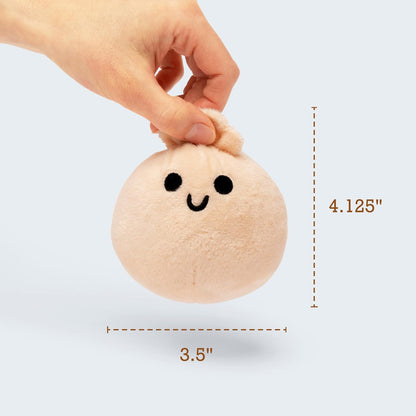 Relatable Emotional Support Dumplings | Cuddly Plush Stuffed Animals Set - 5 Toy Collection with Basket