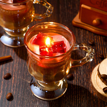 MTLEE 2 Sets Coffee Candles Gifts for Women Men, Scented Espresso Candles Gifts with Packing Box Home Family Room Decor for Coffee Lovers Employee Office Coworker