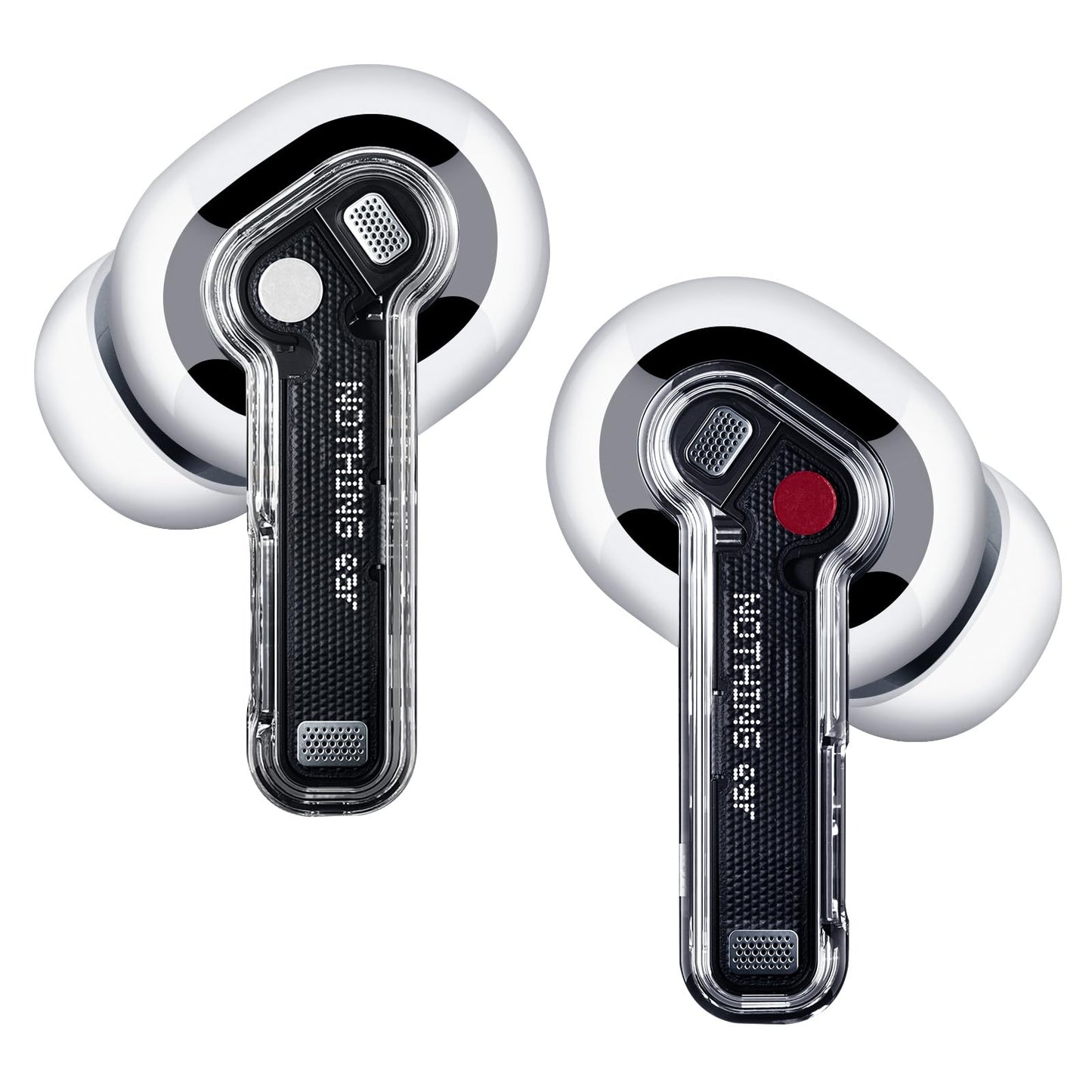 Nothing Ear Wireless Earbuds Bluetooth, 45dB Hybrid Smart ANC Earbuds, 11mm Deep Bass Boost, Hi-Res Audio with LDAC & LHDC 5.0, 6 Mics Call, 40.5H Playtime with Fast Charging Case, ChatGPT Supported