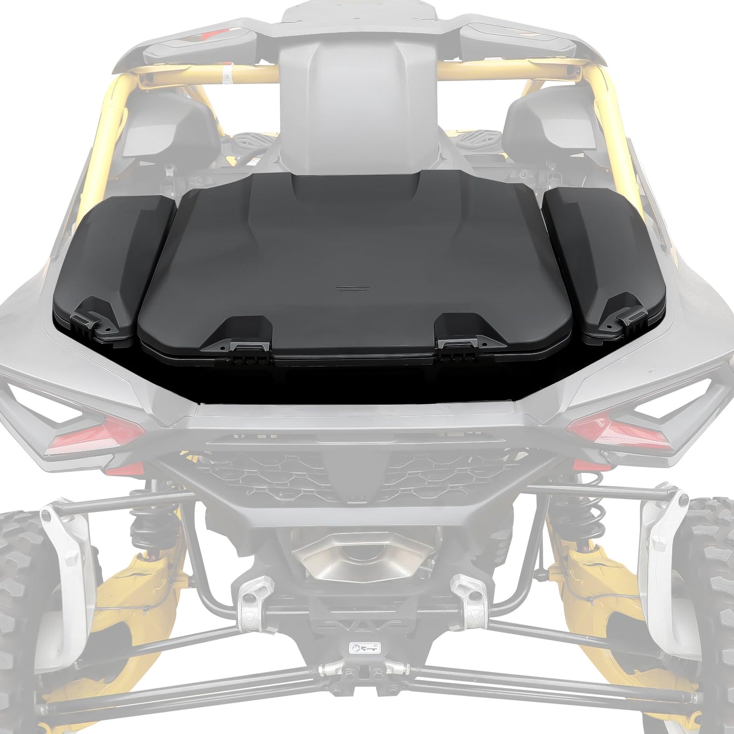 96L Cargo Trunk Storage Box & 13.5L Side Cargo Storage Boxes Set for Can-Am Maverick R/R X/X RS 2024+ Accessories, R Max/X/X RS/Smart-Shox 2025+, Replaces 715007182, 715007372, 3PCS
