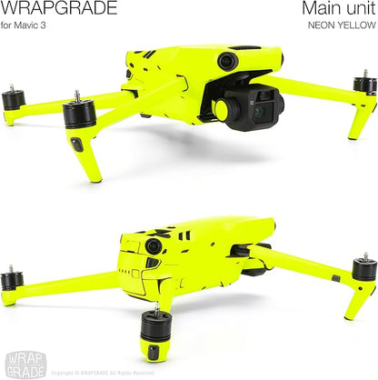 WRAPGRADE Skin Compatible with DJI Mavic 3 Pro (NEON Yellow)