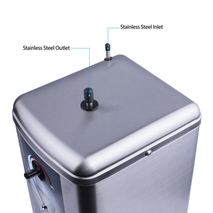 Ready Hot 40-RH-200-SS Instant Hot Water Dispenser System, 2.5 Quarts Manual Dial Tank Only, Stainless Steel