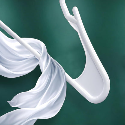 Utopia Home Plastic Hangers - Durable Space-Saving Closet Organizers - 50 Pack in White