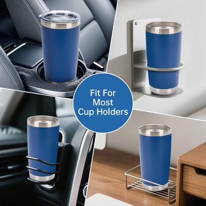 IEOVIEE 32 Pack, 20oz Stainless Steel Bulk Tumblers with Lids and Straws, Double Wall Insulated Travel Coffee Mug, Durable Powder Coated Tumbler Bulk Cup for Cold and Hot Drinks(Dark Blue)
