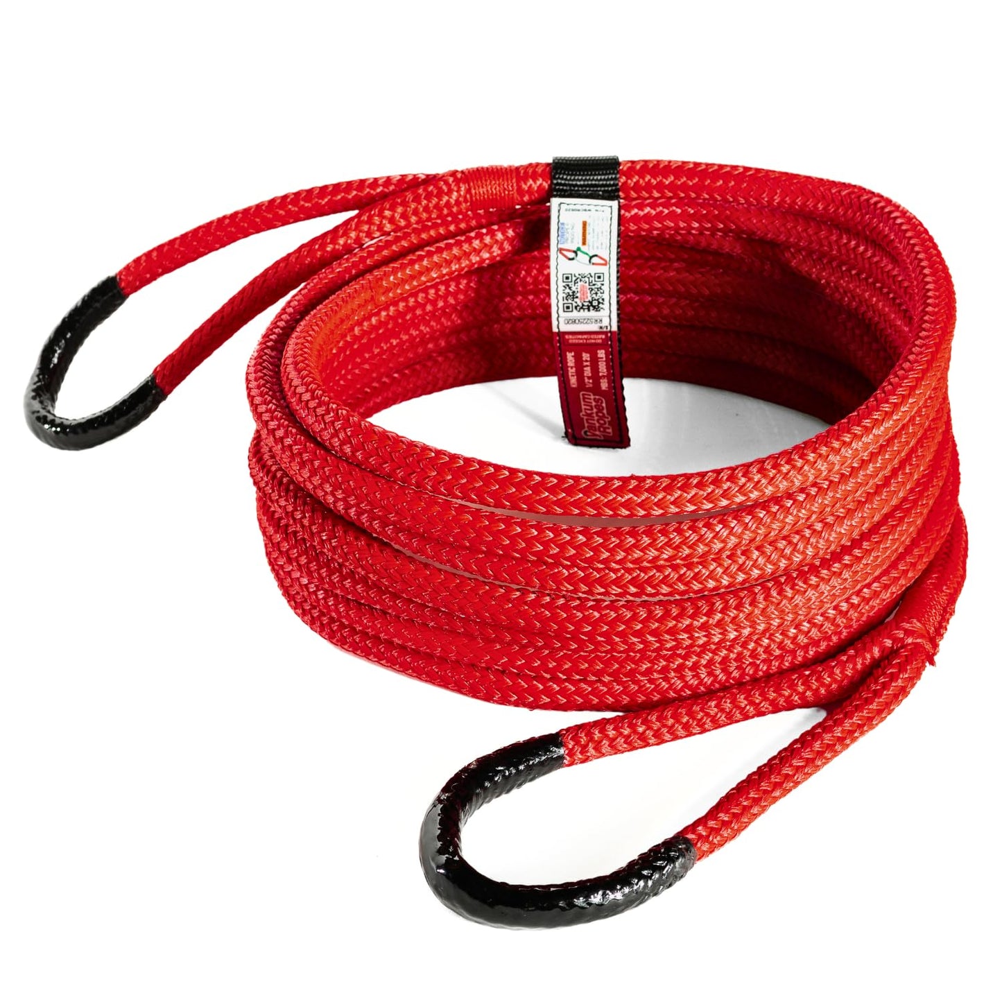 Yankum Kinetic Recovery Rope - Heavy Duty 1/2" x 30' Tow Rope, Off-Road & Vehicle Recovery, Kinetic Energy Ropes for 4x4, Jeep, and Trucks, Made in USA – Racer Series
