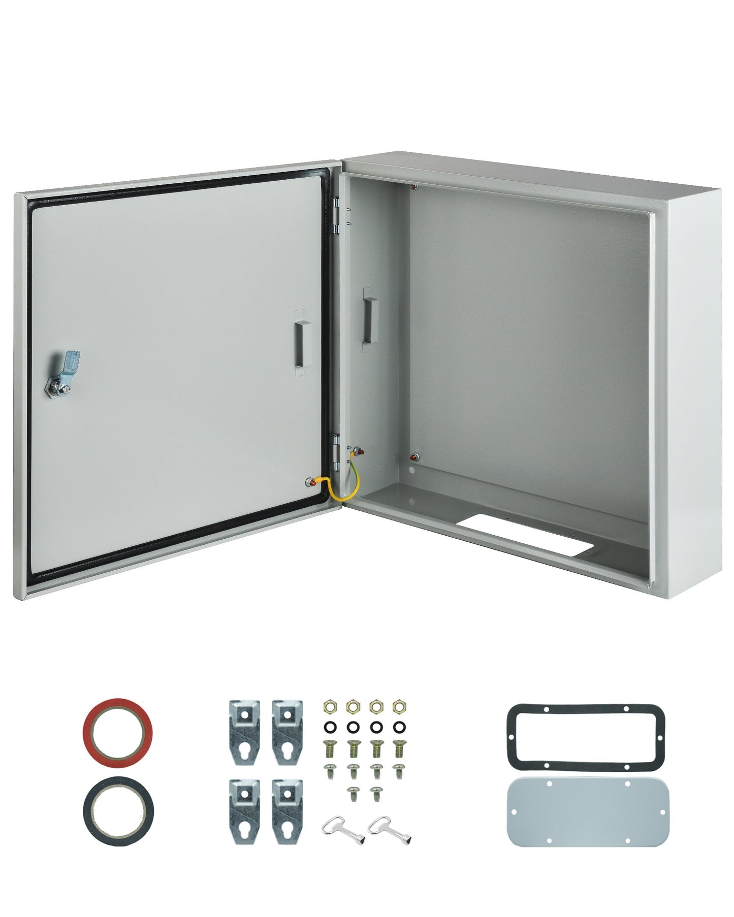 Waterproof Electrical Enclosure 20 x 20 x 6'', Outdoor Electrical Box Weatherproof, Electrical Junction Box with Reinforced Lock