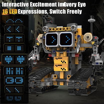 Gohero Robot Building Kit5 in 1 STEM Toys for Boys Toys Age 8-10 with Remote &amp App ControlRobotics Technic Kits with 16 LED ExpressionsChristmas &amp Birthday Gifts for Teen Boys &amp Grils (