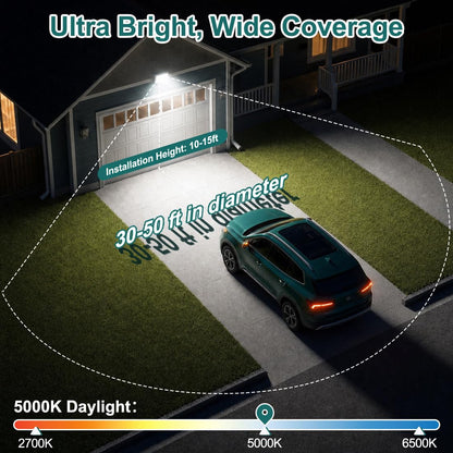 kadision 150W LED Flood Light, 18000lm 5000K Daylight 120-277V IP65 Waterproof Outdoor Flood Lights for Street Yard Parking Lot Security Lighting, Adjustable Knuckle Mount, 4-Pack