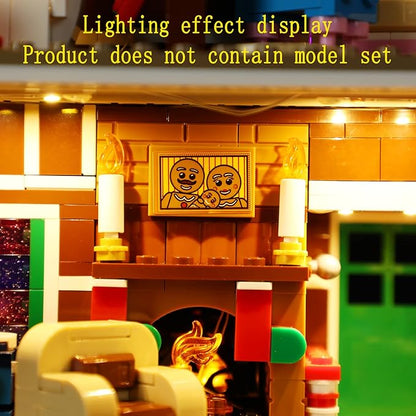 LED Light Kit (Remote Control) Compatible with Lego Gingerbread House - Lighting Set for Creator 10267 (Model Set Not Included)