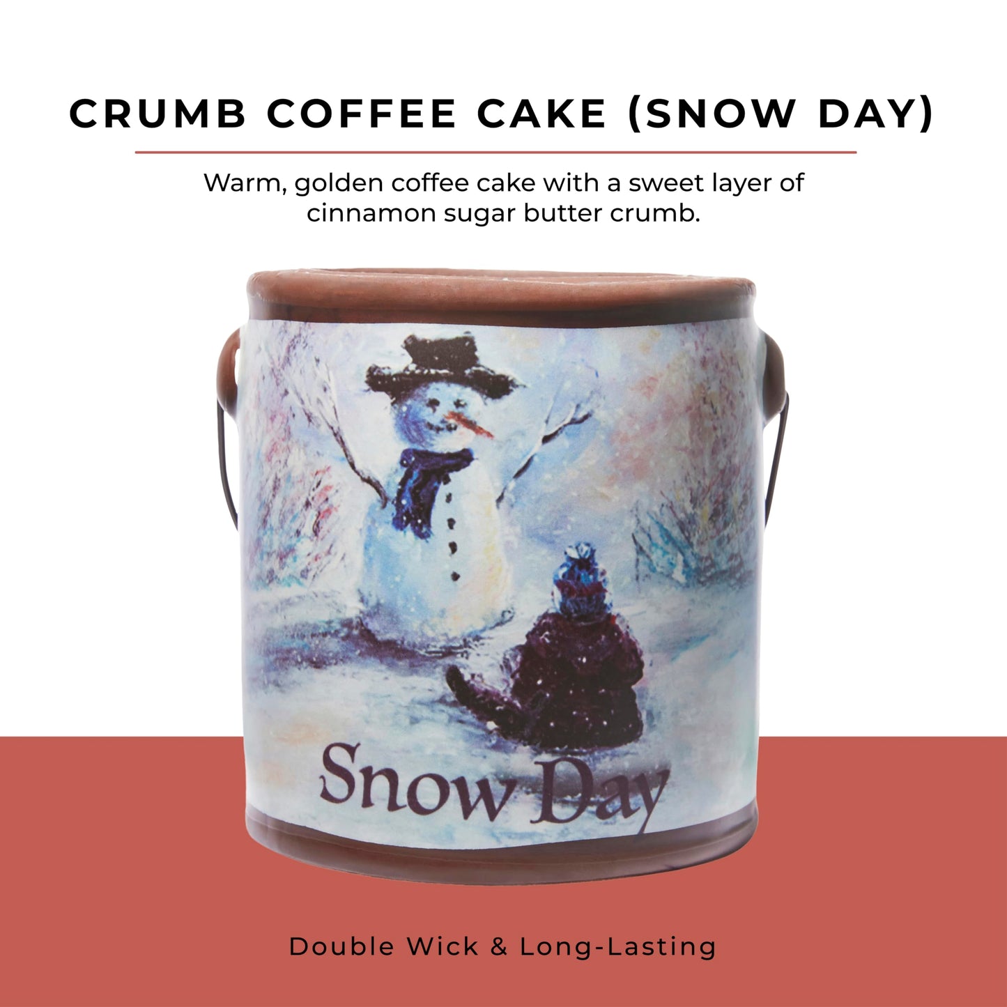 A CHEERFUL GIVER 95hr 20oz Scented Candle - Crumb Coffee Cake - Multi-Wick Glass Candle - Gifts For Men and Women