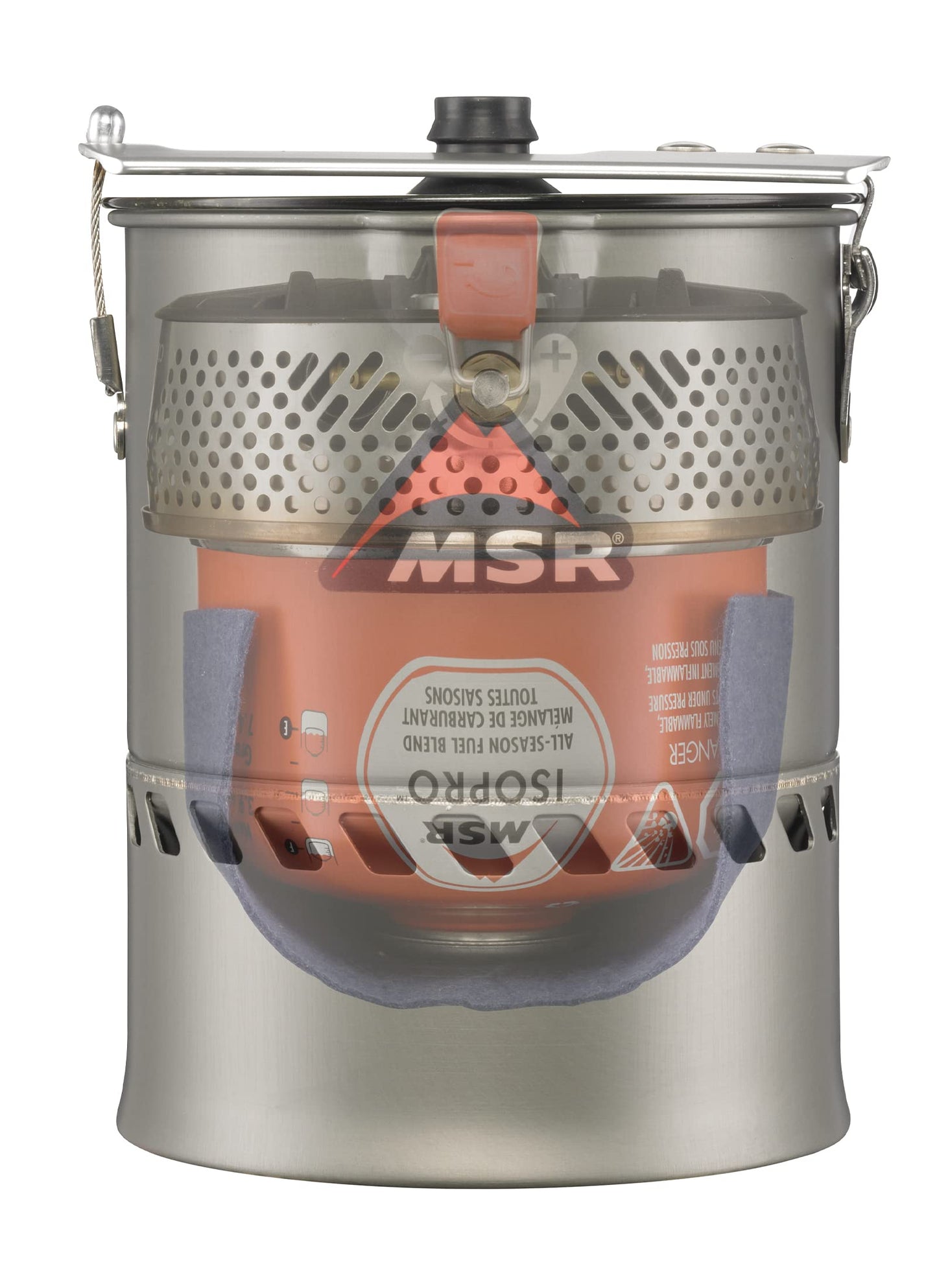 MSR Reactor Windproof Camping and Backpacking Stove System, 1.0L, 2024 Version